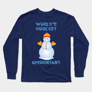 Coolest Accountant Snowman Long Sleeve T-Shirt